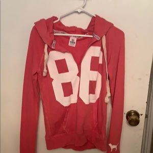 Gently worn Pink by Victoria’s Secret hoodie